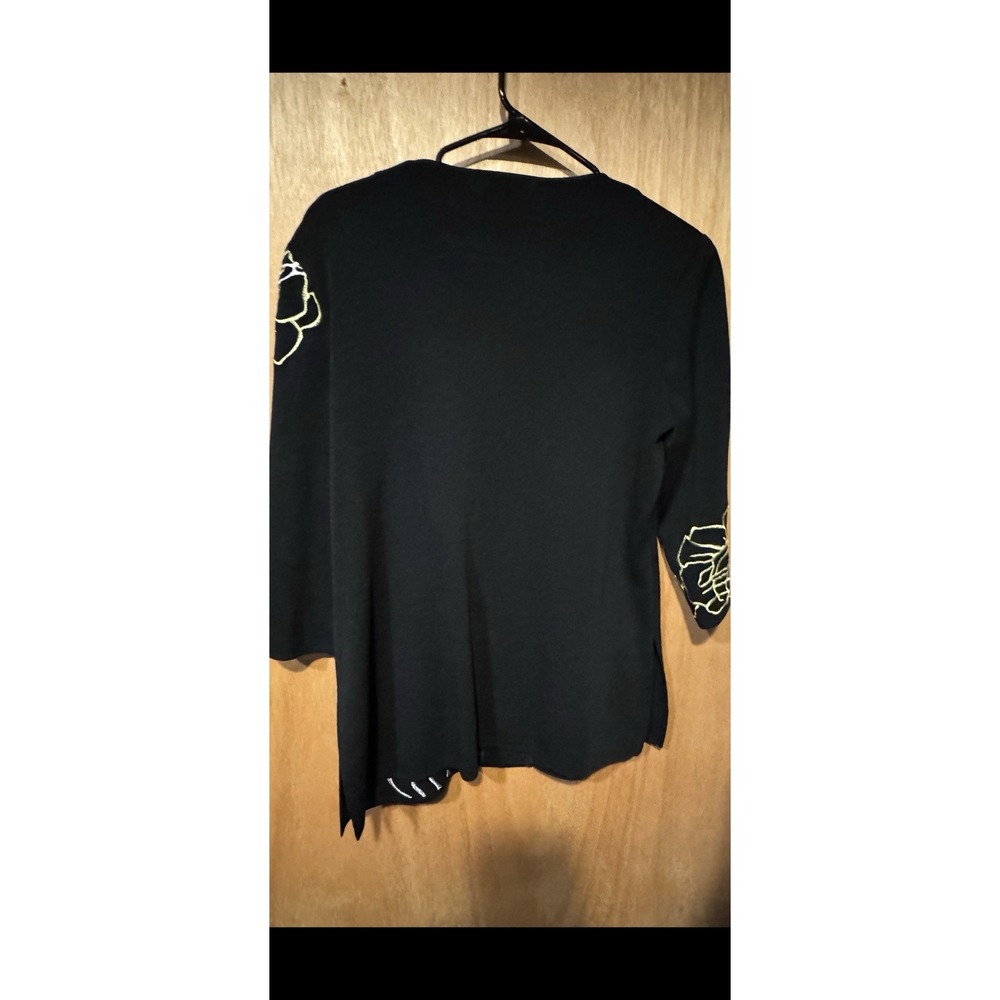 Ming Wang Black Jacket Cardigan size Large Career Professional - Picture 2 of 5